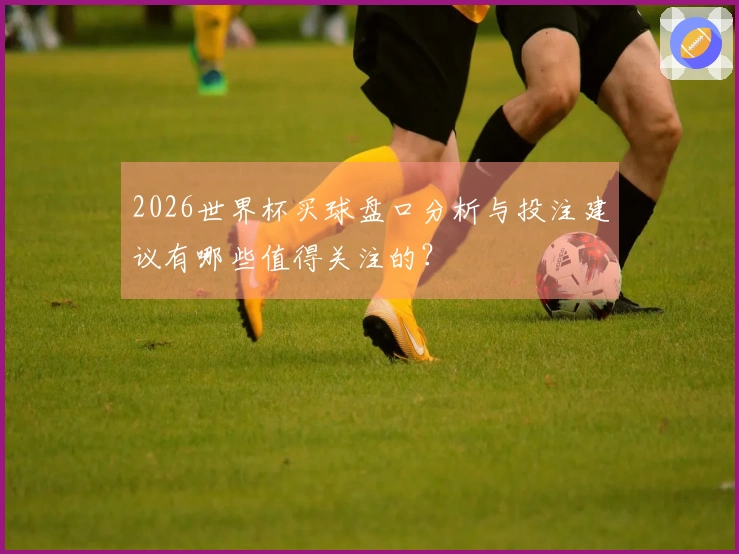 2026世界杯买球盘口分析与投注建议有哪些值得关注的？